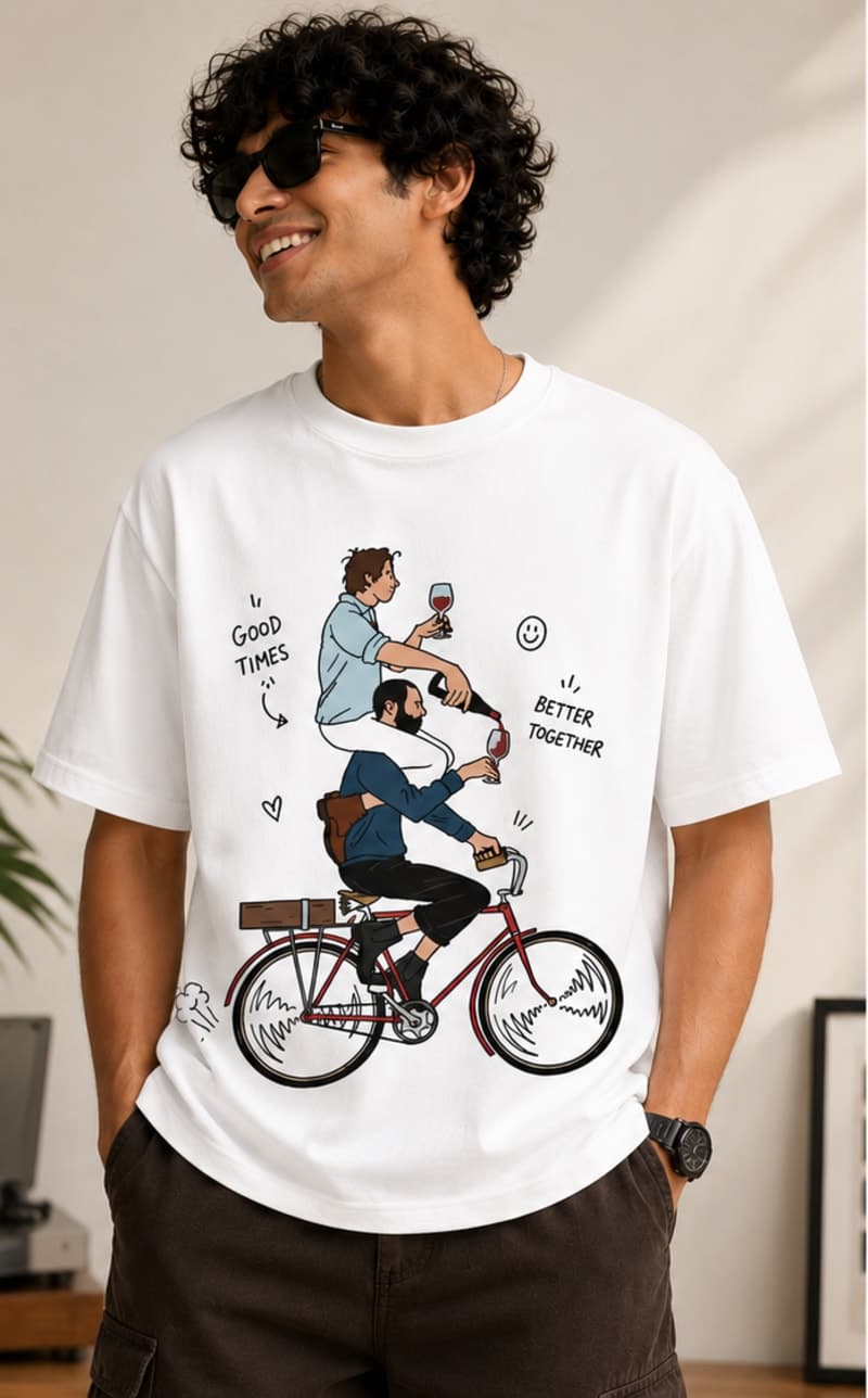 Round Neck Oversized Tee