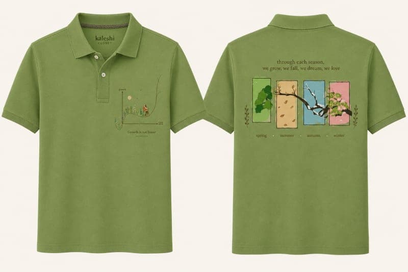 Green Cotton Polo T-Shirt