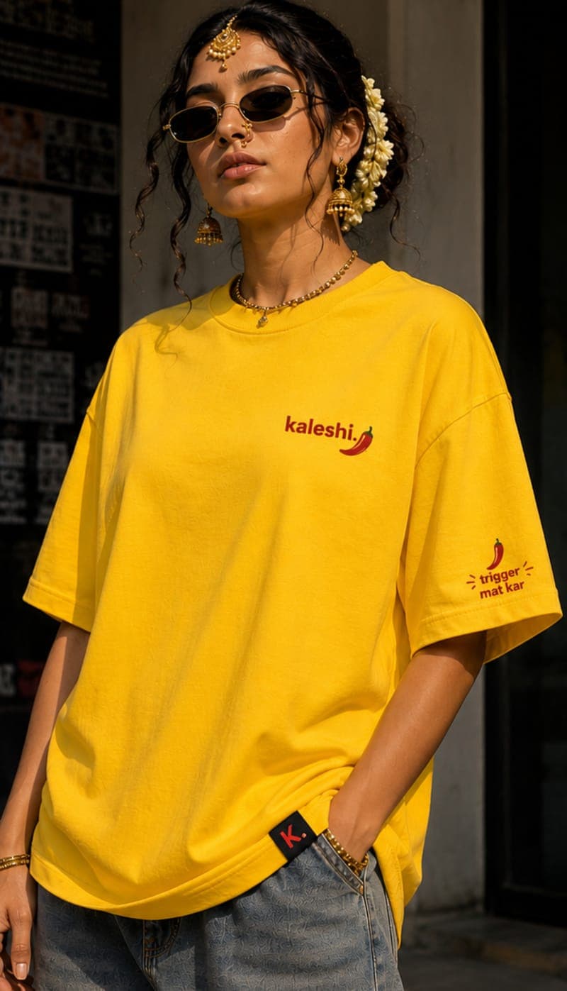 Mirchi Lag Jati Hai 🌶️ | Oversized Tee